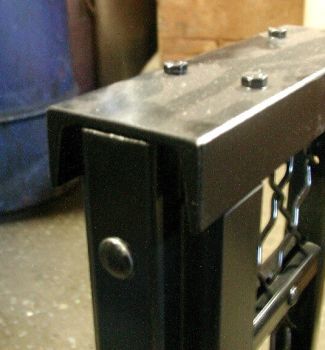 The cap channel for our 200HD panels is a 3" x 4.1# steel channel. Very sturdy and secure.