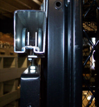 Slide Door Box Track, Stop, and Trolley (end view)